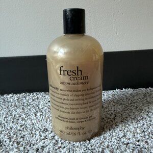 New Philosophy Fresh Cream Warm Cashmere 3 In 1 Shampoo, Shower & Bath Gel 16oz